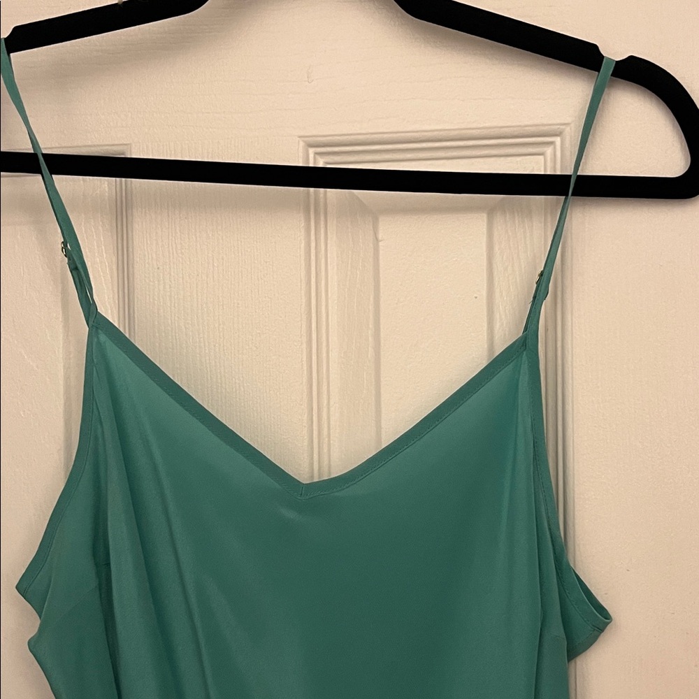 J. Crew Silk Teal Camisole Top - Picture 2 of 8
